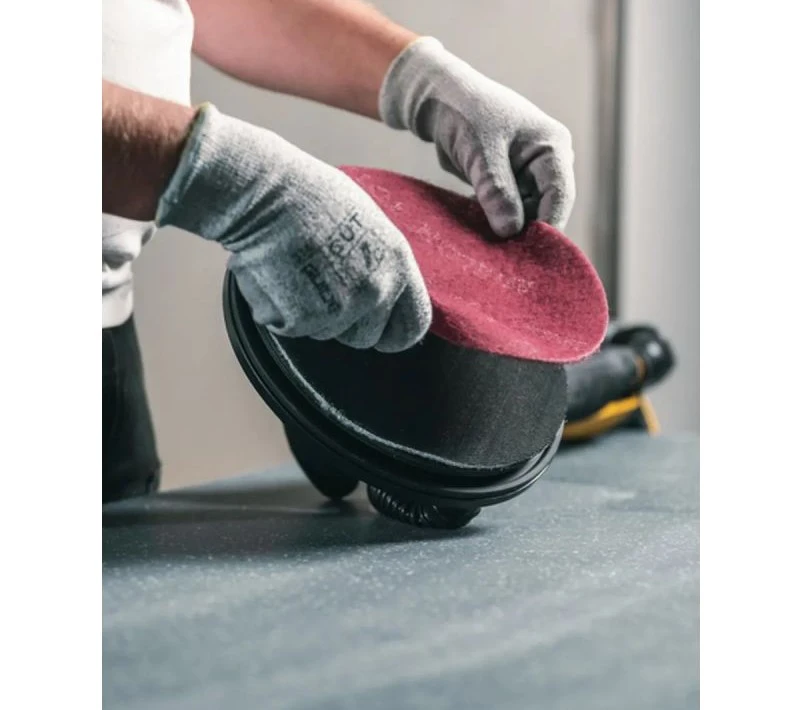 red non-woven abrasive disc